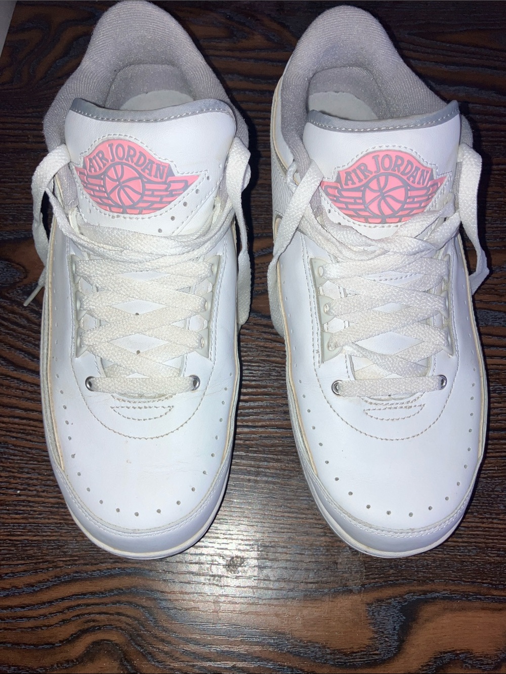 Vintage 2005 Air Jordan 2 Retro Low White Real Pink - Women's Size 11